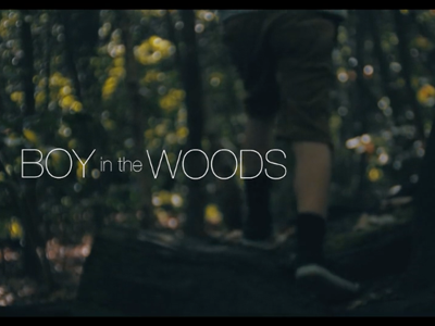 Boy in the Woods Title art direction film title video