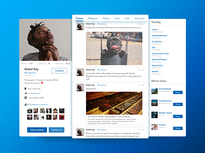 DailyUI #006—Social Profile (2) challenge profile ui