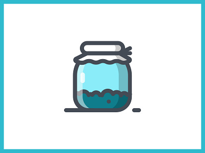 Blueberry Jar berries blueberries blueberry delicious food foodie grafiesto icon iconography icons illustration jar