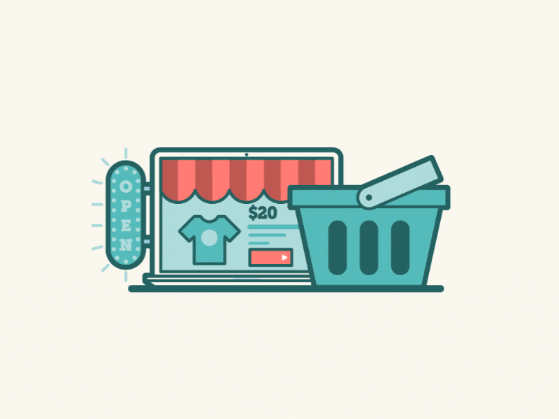 Advertising Advent: Day 1 advent black friday christmas gif illustration line art shop shopping