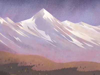 Rocky Mountains colorado environment illustration landscape national park service nature painting rockies rocky mountain national park rocky mountains