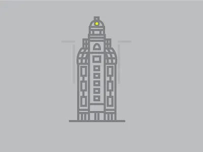 Palacio Barolo argentina buenos aires city flat style icon set landmark linear style theater theatre