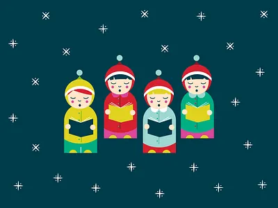 Carolers carolers christmas holiday snow