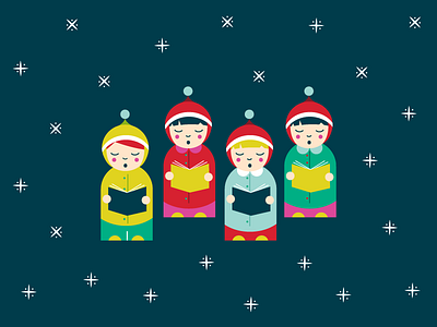Carolers carolers christmas holiday snow