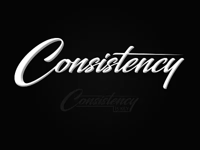 Consistency is Key art branding icon lettering logotype typeface typography
