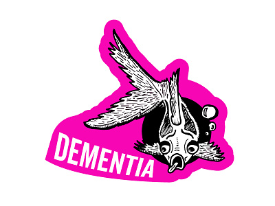 Dementia Strain Illustration bubble cannabis colorado dementia design fish memory pink strain water weed