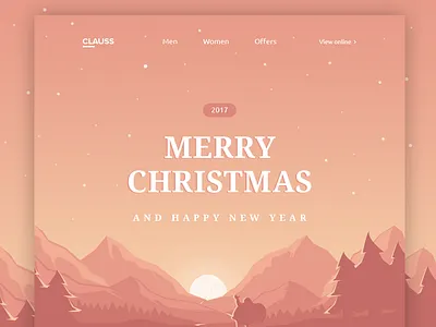Christmas Newsletter christmas design email minimal newsletter page ui ux web