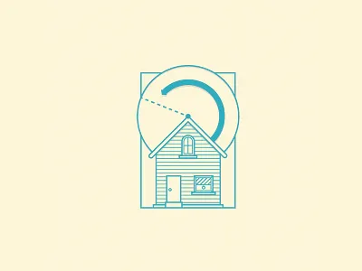 Unused House Icon graph house line vector