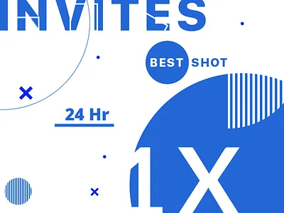 1X Dribbble Invite - CALLEGE ON 24 HOURS - form graphic invite ticket