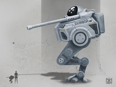 Rescue Dhaka conceptart design digital art hardsurface photoshop robot