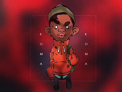 Mi negro buddy city cool guy homie illustration student young