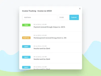 Invoice Track History app design icon icons interface pop tags ui up ux web