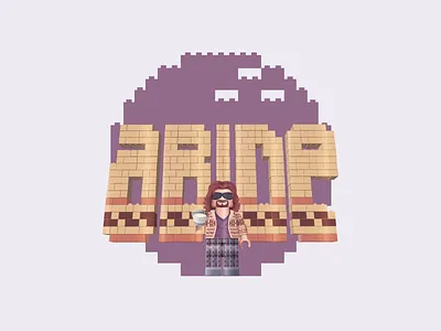 The Big Legowski abide big lebowski brick chill dude illustration lego movie sunglasses white russian