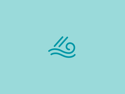Lotus Catamarans brand catamaran curve logo luxury ocean sea wave yacht