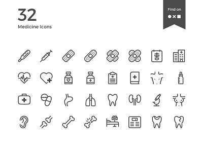 Medicine Icons bones doctor hospital icon icons iconset latvia medicine nounproject pictogram riga sketchapp