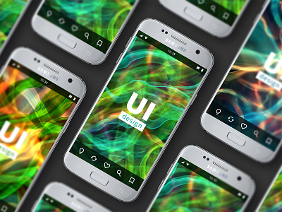 UI Usage Example for 202 Shiny Backgrounds Collection backgrounds branding design illustration interface photoshop print psd texture ui web web design