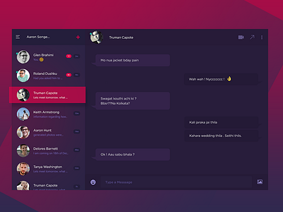 Chat module / UI Challenge — Week 06 app application chat flat module ui ux web website