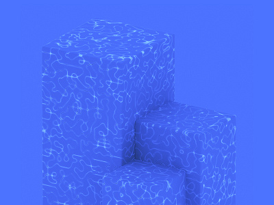 Perlin Noise 3d blue model modo noise perlin render