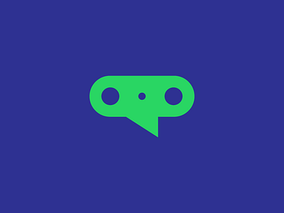 Media + Technology + Conference Logo Design Symbol brand chat conference identity logo mark pbs speak technology vr