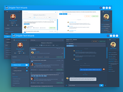 Tech Support Web Panel GUI gui panel support ui ux web panel