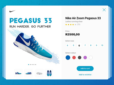 Pegasus 33 Shopping Cart cart daily ui nike running shoe shoe shopping sneaker ui