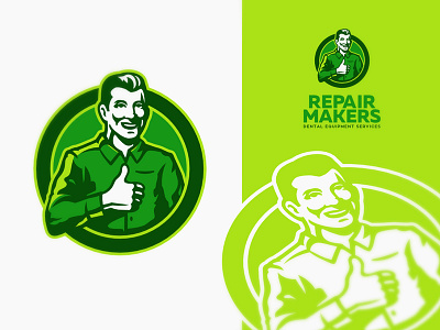 Repair Makers / Logo illustration logo man repair