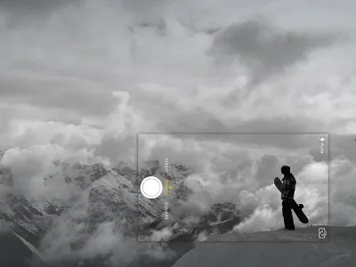 Goofin' camera iphone mountain photo picture snowboard