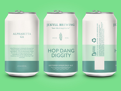 Jekyll Hop Dang Diggity Beer athens atl atlanta beer craft beer design georgia illustration minimal package design