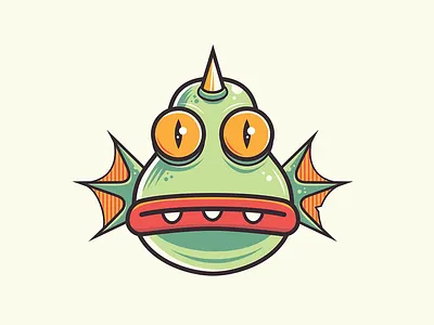 Classic Swamp Prankster graphic design illustrator monster strange things art vector