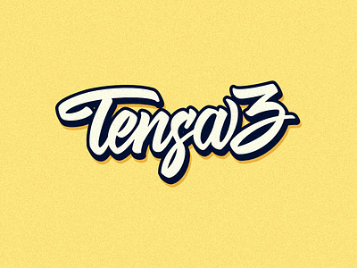 Tensa brushpen calligraphy hand lettering lettering logotype typography