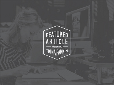 Meet Orange County graphic designer, Trina Parkin article computer designing keyboard laptop mac overlay profile seal sketching story trina parkin