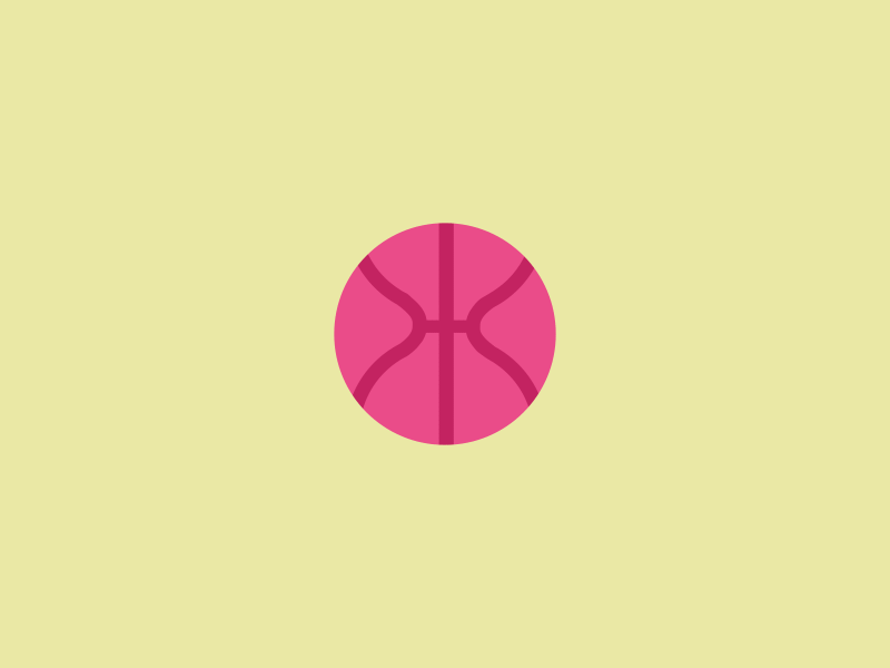 DribbBALL 2d animation dribbble flat design