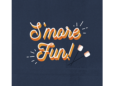 S'more Fun digital illustration graphic design lettering smores vector yum