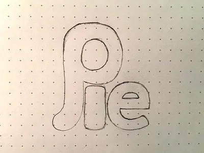 Day 007- Pie drawn hand drawn hand lettered hand lettering lettering pie type challenge typography