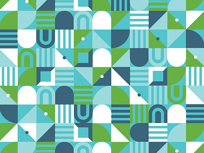 HR Cloud Mural geometric mural pattern