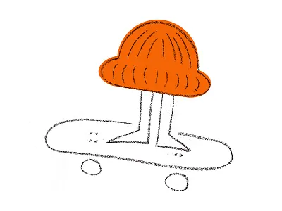Little Local Doodle beanie chalk doodle graphic littlelocal skateboard sketch