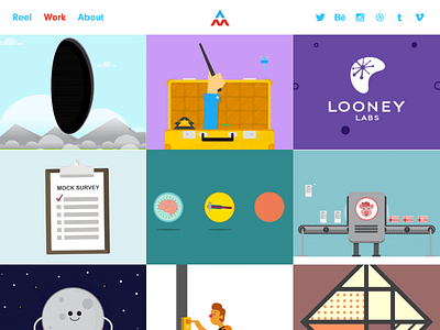 New website! animation colorado denver illustration mograph motion design portfolio reel web design website