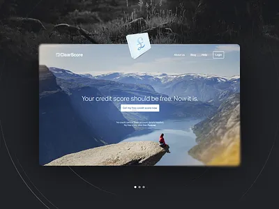 ClearScore Portfolio app chart clearscore dashboard donut ipad iphone landing website