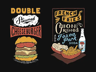 Steamed Cheeseburgers design drawing graphic design handmade illustration steamed cheeseburger