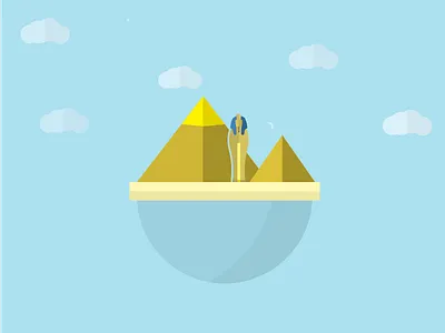 Egypt cloud egypt globe king pyramid tut