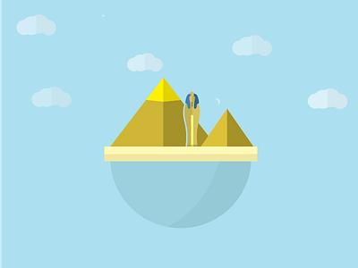 Egypt cloud egypt globe king pyramid tut