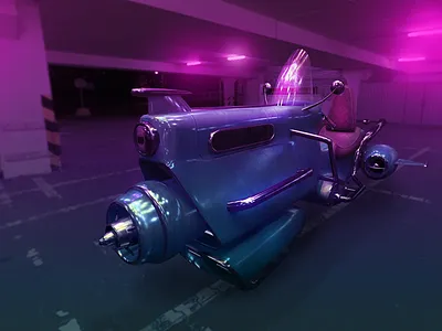 Retro futurism 3d 3d 6day city color futurism nice nighte retro texture ukraine zp