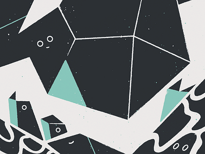 Sillycon crystals illustration life silicon