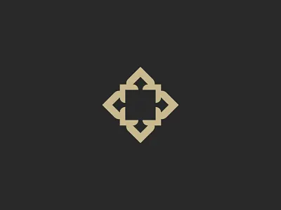 Floral Symmetry branding design flower logo minimal simple