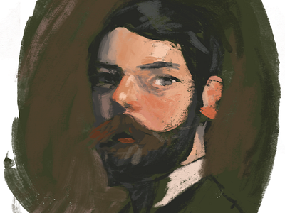 Color study (after John Singer Sargent) color digital art illustration painting photoshop portrait sketch study wacom