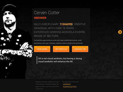 cervencotter.com - new version design personal portfolio web