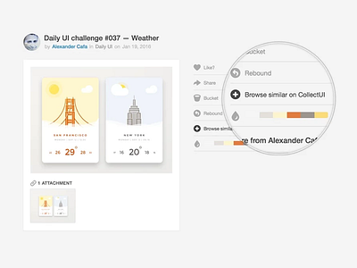 Collect UI -- Collector's Extension 🗂 chrome extension dribbble gadget tool tools