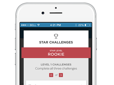 Challenges badge banner challenge clean gamification level minimalism minimalist simple ui ux