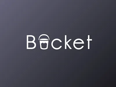 Bucket2 art brand brand developing bucket design logo water waves