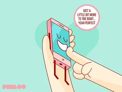 Feeloo - Your Mobile Has Feelings! #4 feeloo fun game illustration ios iphone mobile platform run and jump